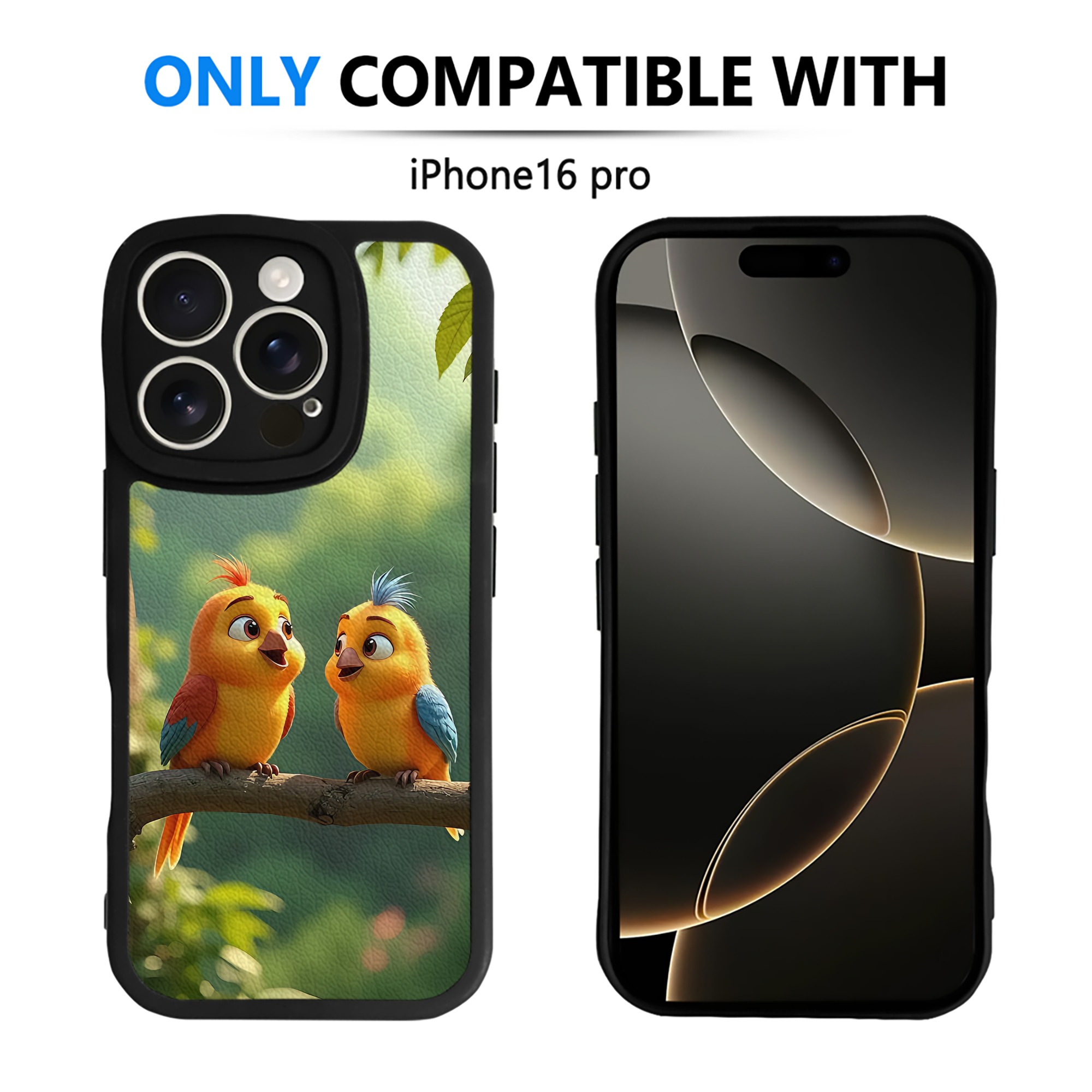 （画像用） Angry Birds アングリーバード 【iPhone 16シリーズ対応】シリコンスマホケース（レザー調） 材質：シリコン